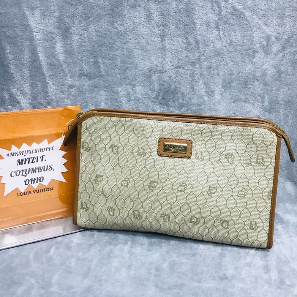 CHRISTIAN DIOR VINTAGE CLUTCH POUCH BAG VGC -